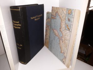 National Geographic Magazine: Vol. 84, 1943 w/ a Map of The Pacific Ocean, and a Map of The World (1943)