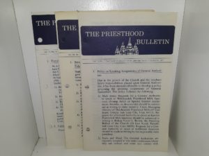 The Priesthood Bulletin: Vol. 10 Set of 3 Issues (1974)