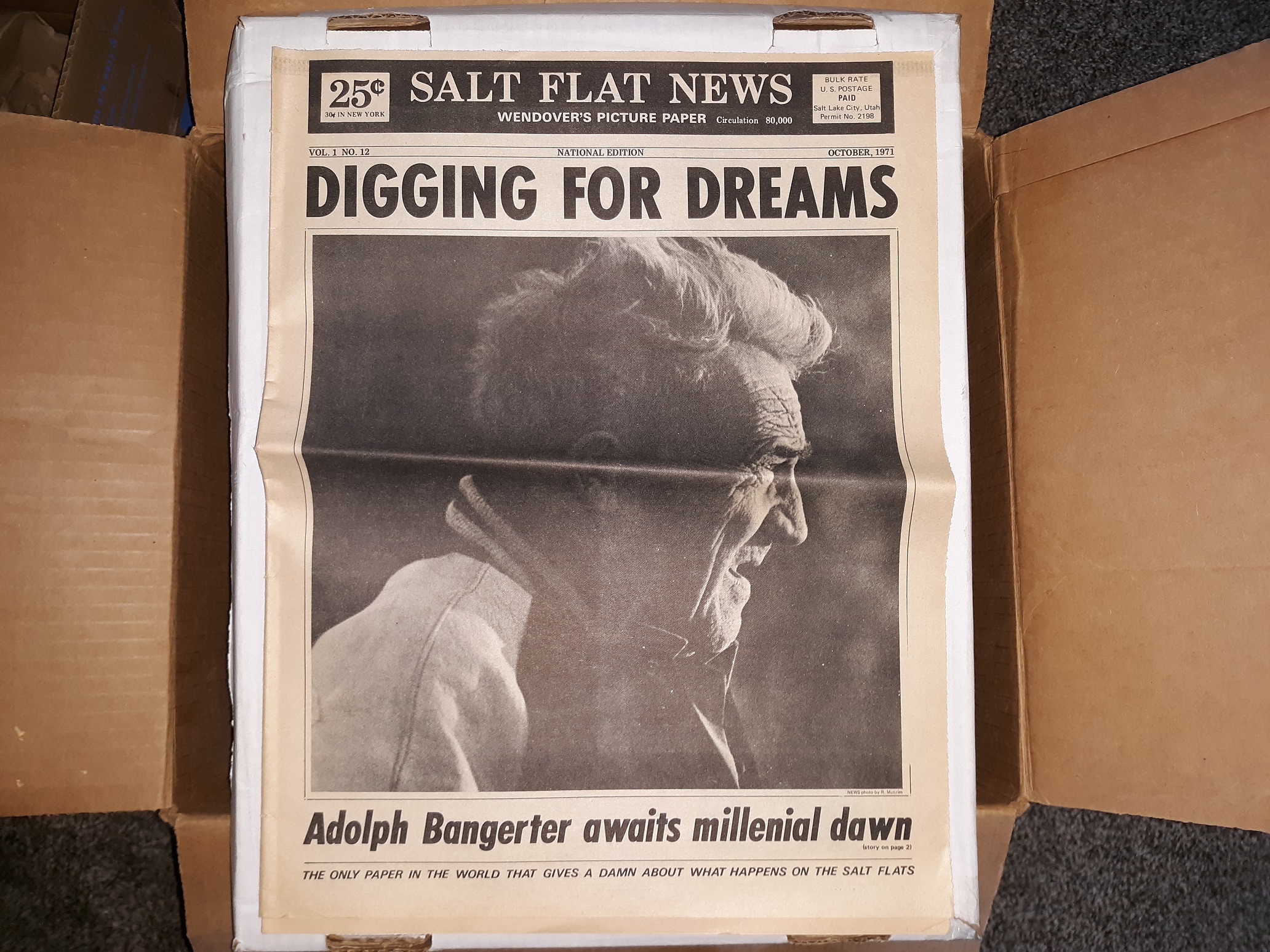 Salt Flat News Wendover's Picture Paper Vol. 1, No. 12, October, 1971