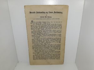 Israels Indsamling og Zions Forlösning (Danish: The Gathering of Israel and the Redemption of Zion) (Pamphlet) (1873) ~ by Joseph B. Young