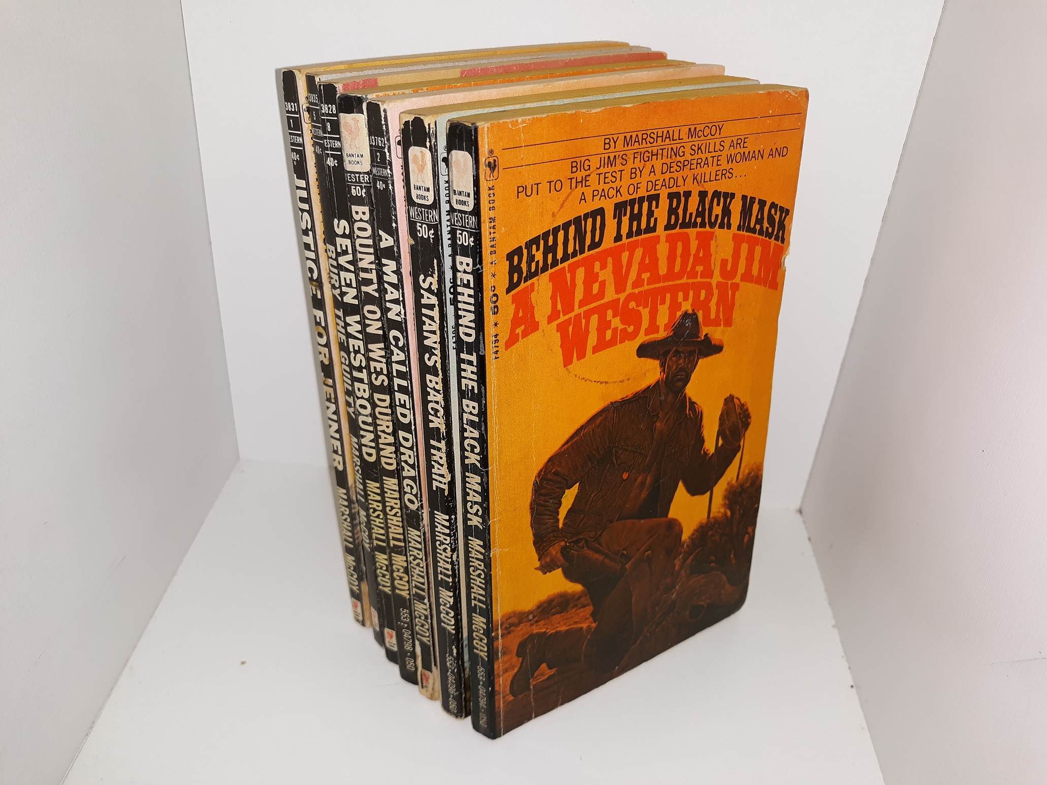 7 Nevada Jim Western Novels by Marshall McCoy (See Details