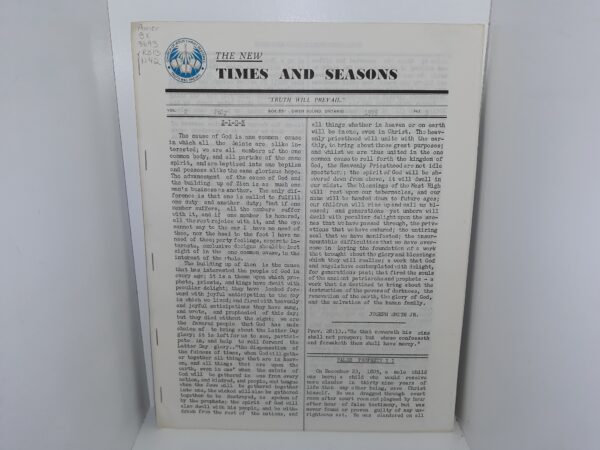 The New Times and Seasons: Vol. 2, No. 3, July, 1975 (1975)