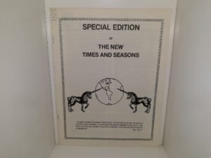 Special Edition of The New Times and Seasons: Vol. 4, No. 2, Spring, 1977 (1977)