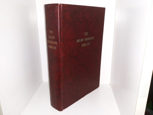 The Hakan Anderson Families (1962) ~ Published by J. Grant Stevenson