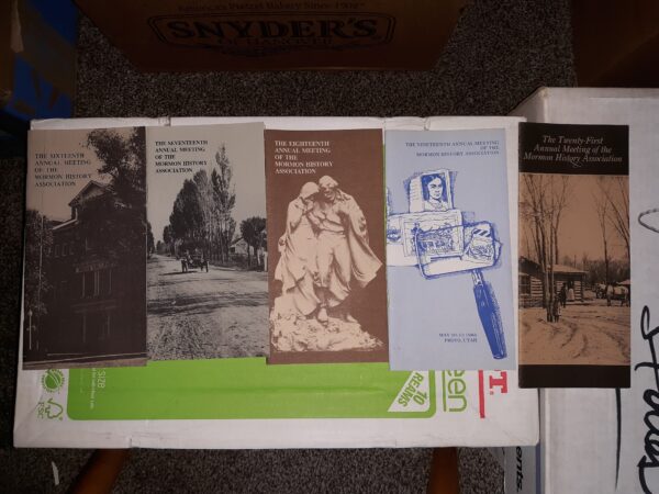 5 Booklets Concerning the Annual Meeting of the Mormon History Association (See Details)