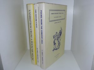 3 Signed Books of Poetry by James S. Benedict: Poems from the Concert Hall / The Phoebe’s Nest / Exhibition from a Poem Museum (See Details)