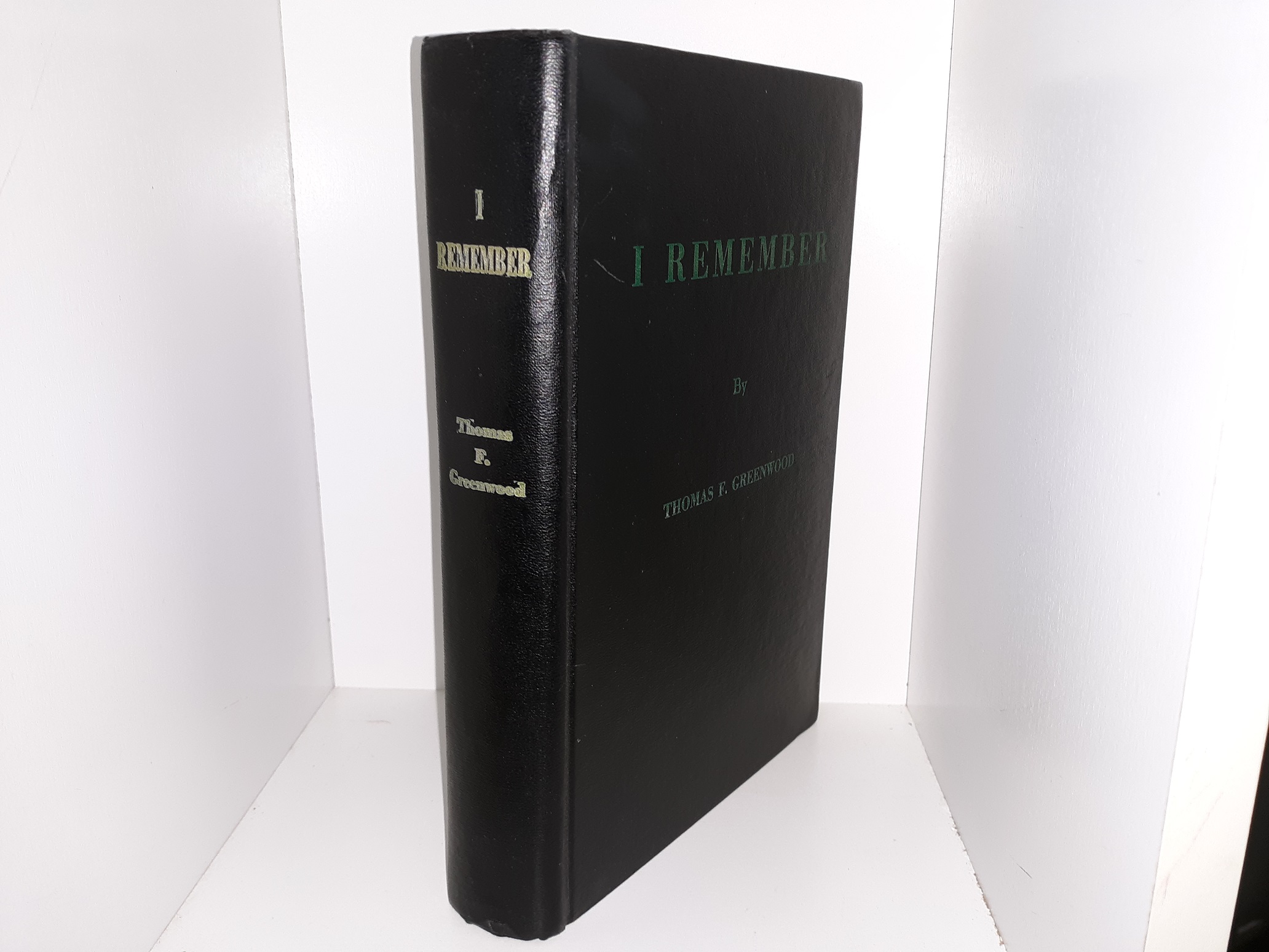 I Remember (1959) ~ by Thomas F. Greenwood