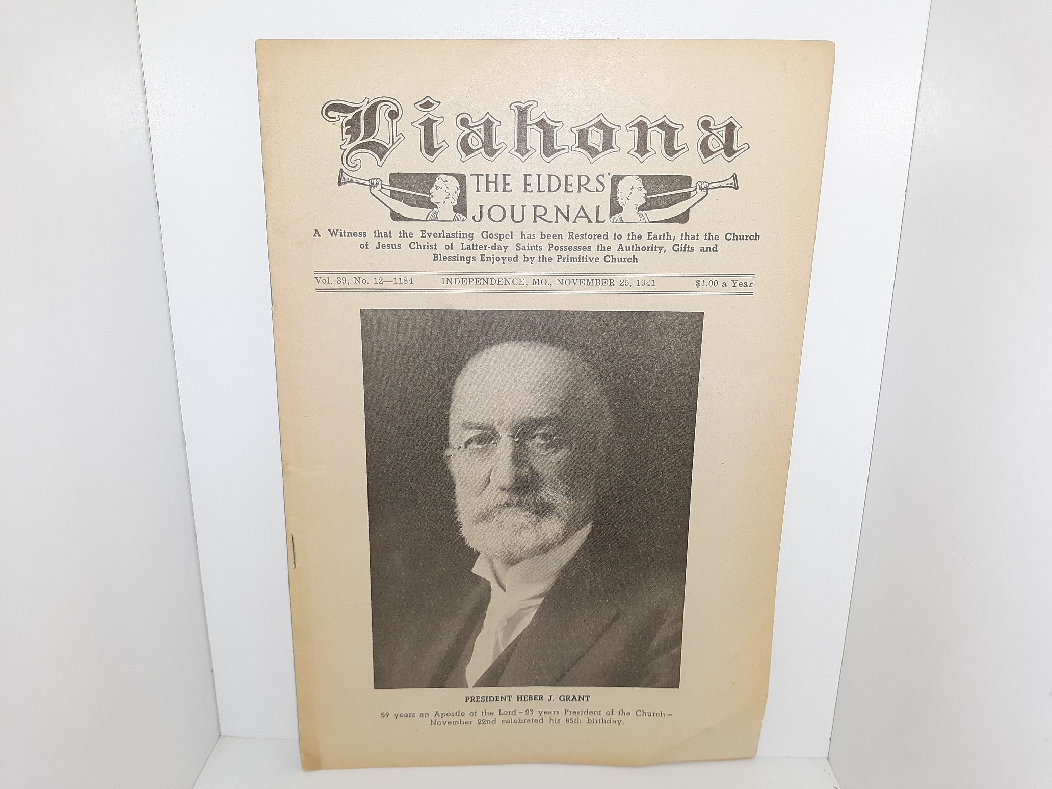 Liahona: The Elders’ Journal: Vol. 39, No. 12-1184, Independence, Mo., November 25, 1941 (1941)