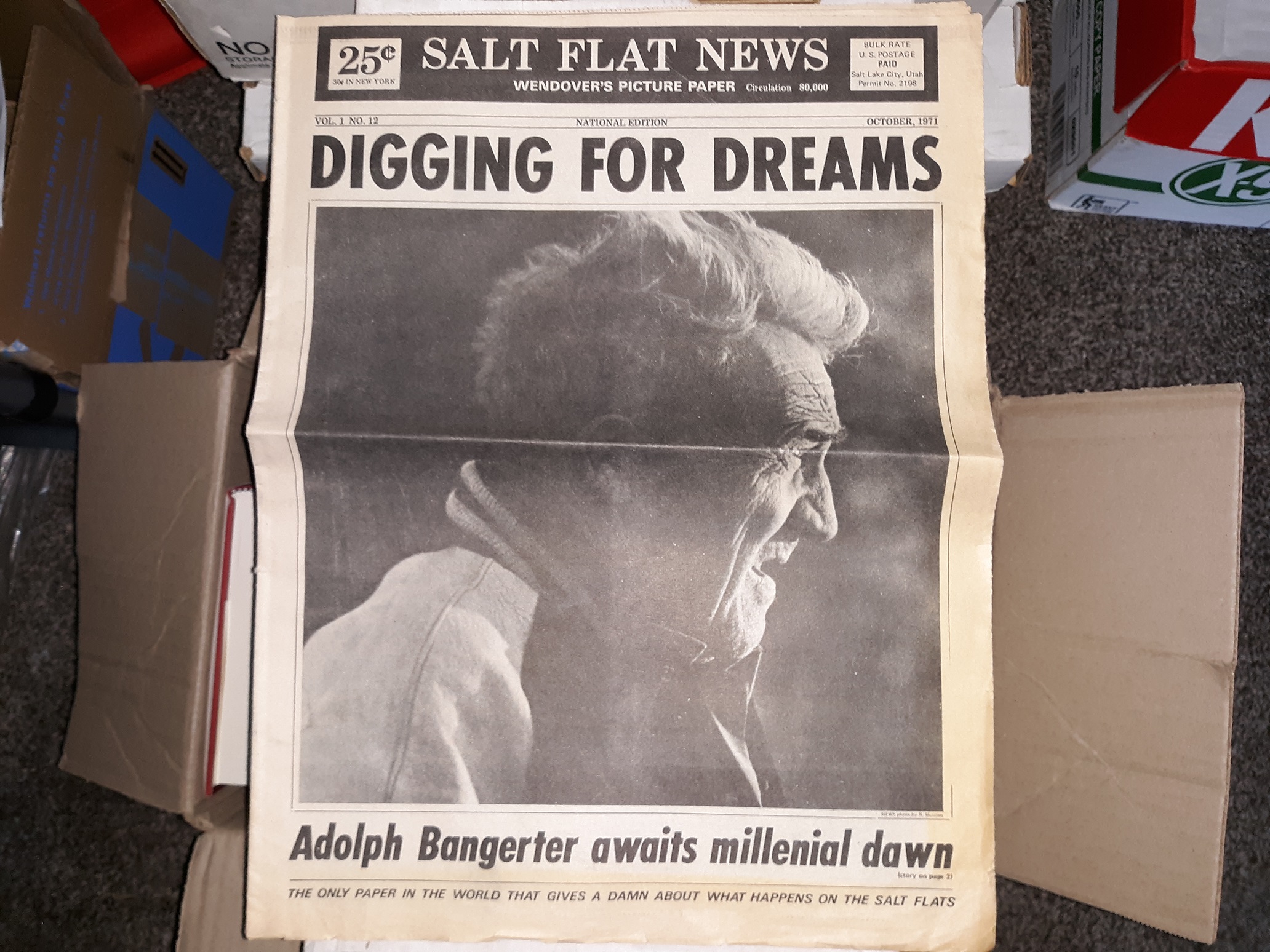 Salt Flat News: Vol. 1, No. 12, October, 1971 (Newspaper) (1971)