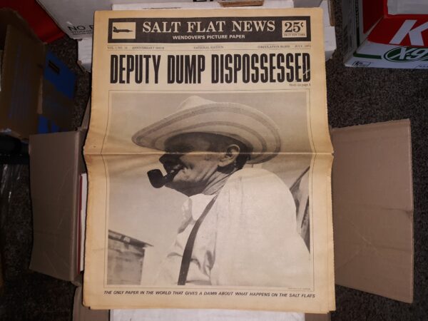 Salt Flat News: Vol. 1, No. 10, July, 1971 (Anniversary Issue) (Newspaper) (1971)