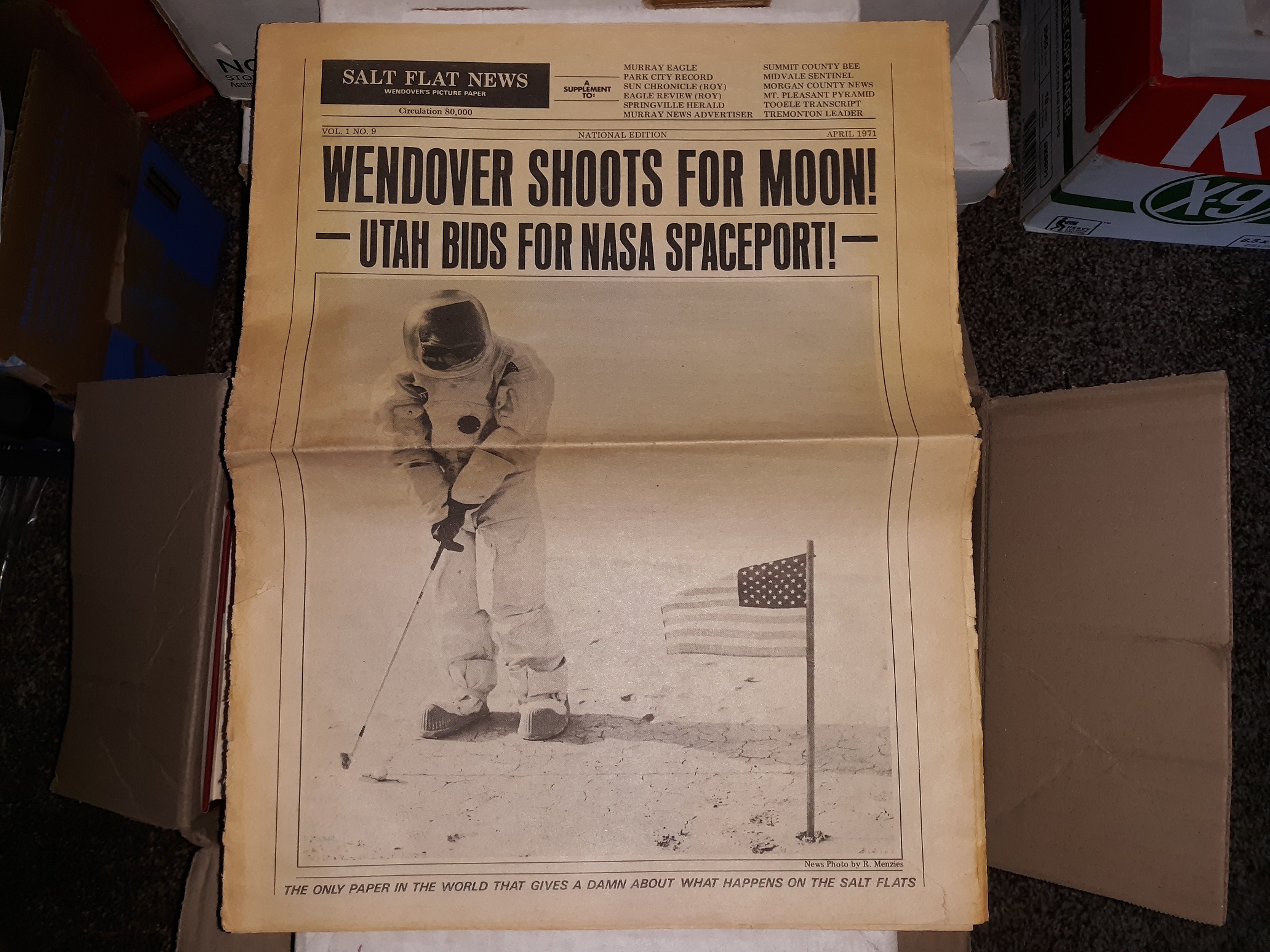 Salt Flat News: Vol. 1, No. 9, April 1971 (Newspaper) (1971)