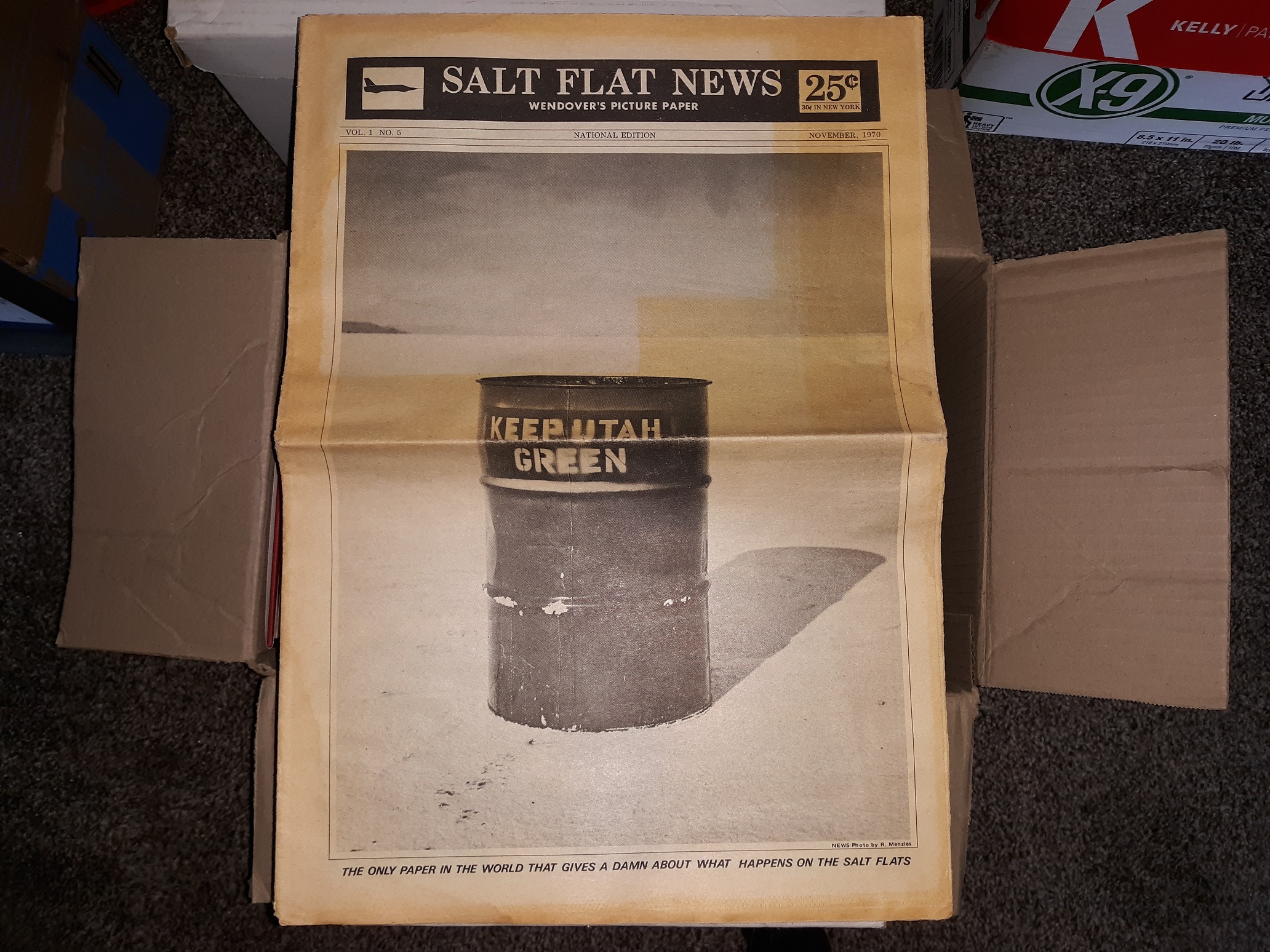 Salt Flat News: Wendover's Picture Paper: Vol. 1, No. 5, November, 1970  (Newspaper) (1970) – Eborn Books
