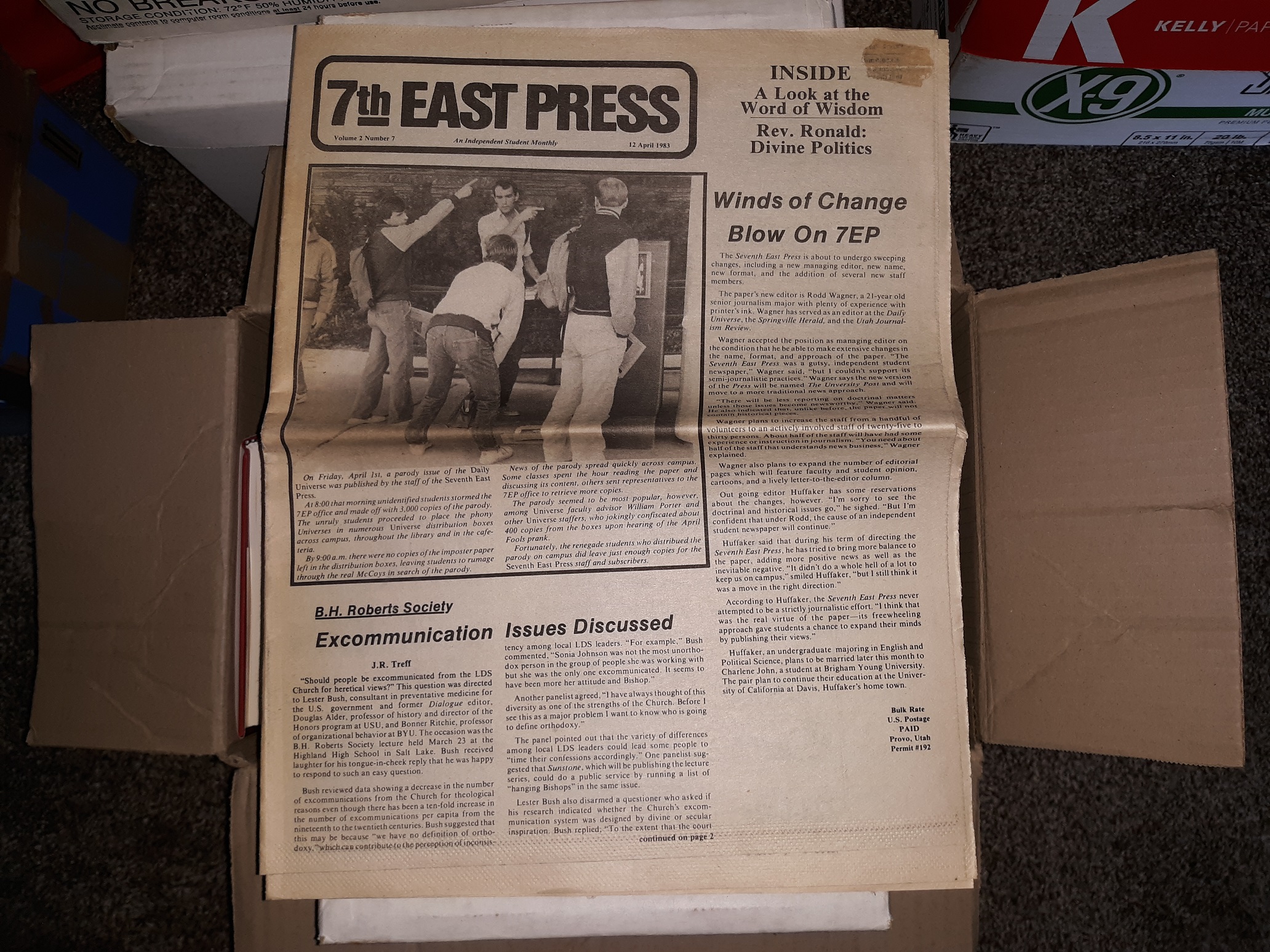 7th East Press: Vol. 2, No. 7, 12 April, 1983 (Newspaper) (1983)