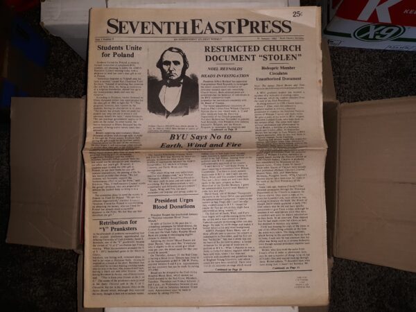 Seventh East Press: Year 1, No. 9, 18 January, 1982 (Newspaper) (1982)