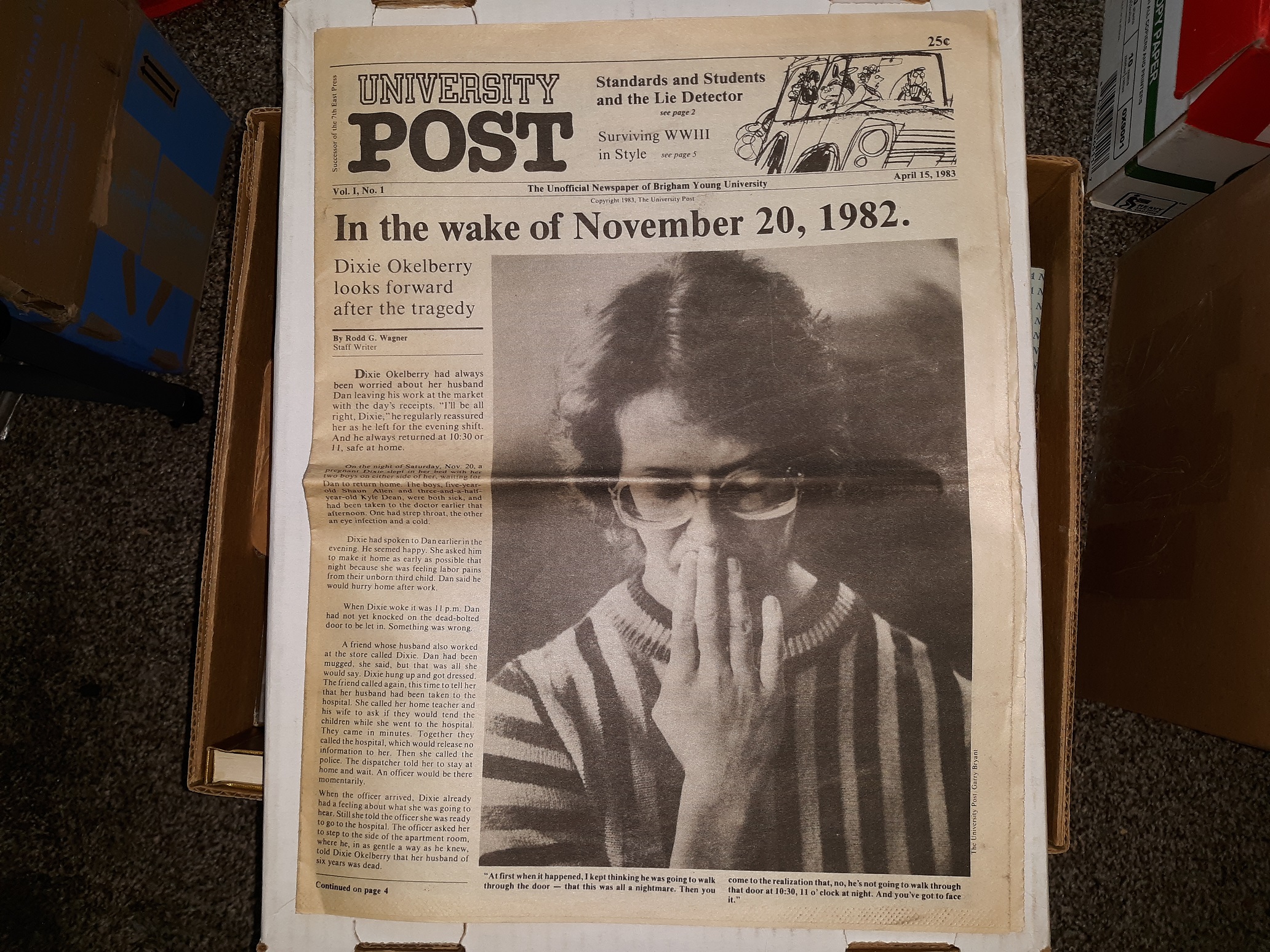University Post: Vol. 1, No. 1, April 15, 1983 (Newspaper) (1983)