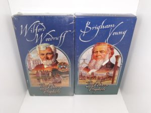2 LDS Films on VHS about Church Presidents: Brigham Young: The Modern Prophets / Wilford Woodruff: The Modern Prophets (See Details)
