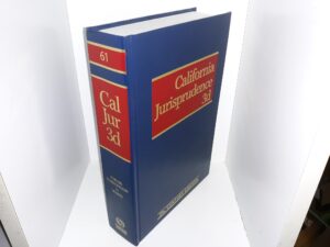 California Jurisprudence 3d: Vol. 61, Unfair Competition to Waste (21st Century Edition) (2020) ~ Published by Katherine E. Freije, J.D.