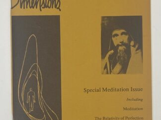 Human Dimensions Special Meditation Issue by The Lama Anagarika Govinda
