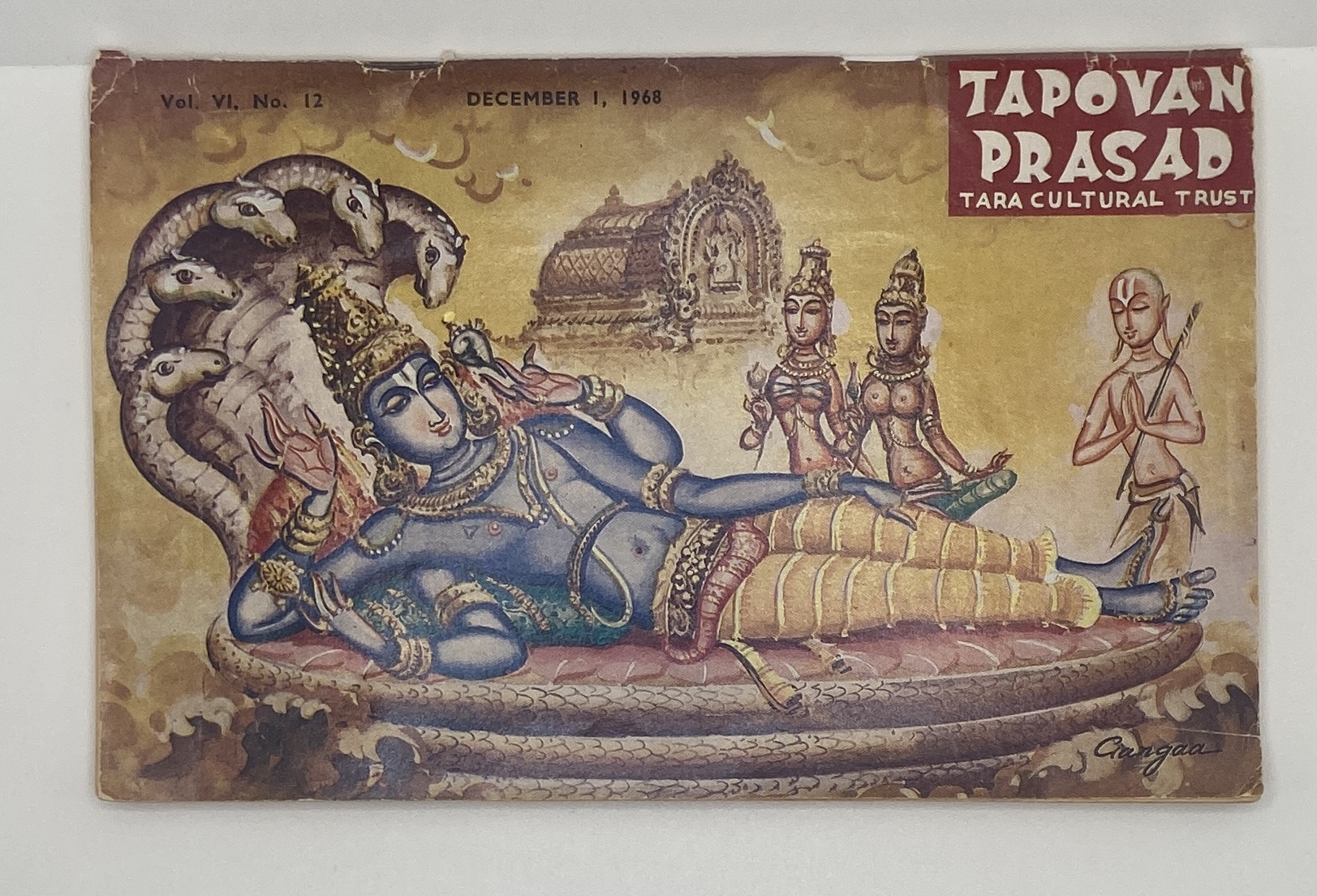Tapovan Prasad Tara Cultural Trust Vol VI No. 12 12/1/68