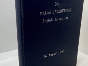 Die Malan-Gedenkboek English Translation (1969)