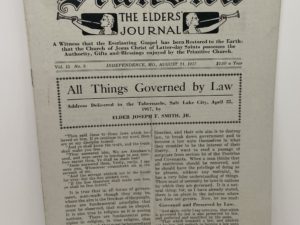 Liahona Vol. 15 No. 8 August 21, 1917