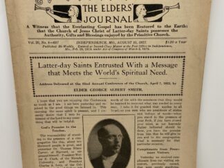 Liahona Vol. 20 No. 4 August 15, 1922 - Latter-day Saints Entrusted With a Message that Meets the World's Spiritual Need