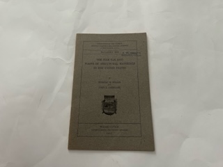 1910-The Fire Tax and Waste of Structual Materials in the United States-Herbert M. Wilson and John L. Cochrane