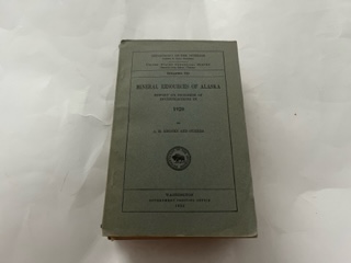 1922-Mineral Resources of Alaska: Report on Process of Investigation in 1920-A.H. Brooks and Others