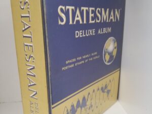 Statesman Deluxe Stamp Album — Over 1200 Stamps Throughout — 333 are US Stamps