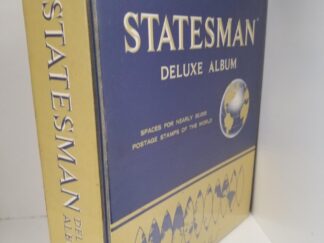 Statesman Deluxe Stamp Album -- Over 1200 Stamps Throughout --- 333 are US Stamps