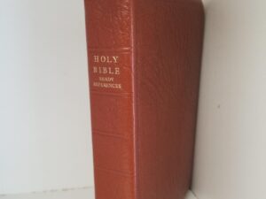 LDS Holy Bible: Ready References (Calfskin) (Missionary Edition) — Black Tab Page Indexing Along Page Edges — Code at end of New Testament: 50 B 77