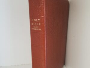 LDS Holy Bible: Ready References (Calfskin) (Missionary Edition) — Black Tab Page Indexing Along Page Edges — Code at end of New Testament: 50 B 77