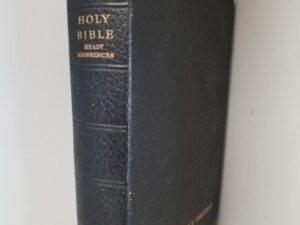 LDS Holy Bible: Ready References (Black Bendable Leather) (Missionary Edition) — Black Tab Page Indexing Along Page Edges — No Code at end of New Testament (Code at End of Book: 1 MB3)