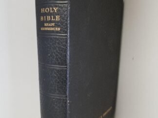 LDS Holy Bible: Ready References (Black Bendable Leather) (Missionary Edition) — Black Tab Page Indexing Along Page Edges — No Code at end of New Testament (Code at End of Book: 1  MB3)