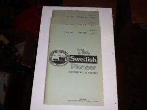 3 Issues of The Swedish Pioneer Historical Quarterly for the year of 1979