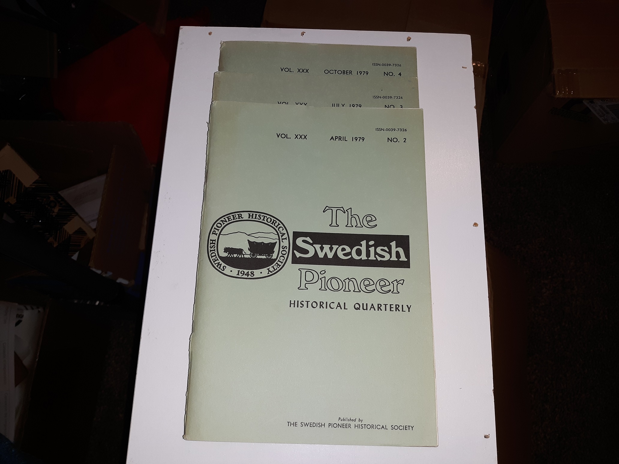 3 Issues of The Swedish Pioneer Historical Quarterly for the year of 1979