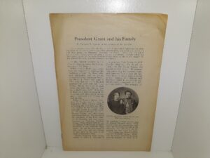 President Grant and His Family ~ by Richard R. Lyman of the Council of the Twelve