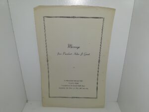 Message from President Heber J. Grant (A Rebroadcast Message from President Grant) (Pamphlet) (1944)