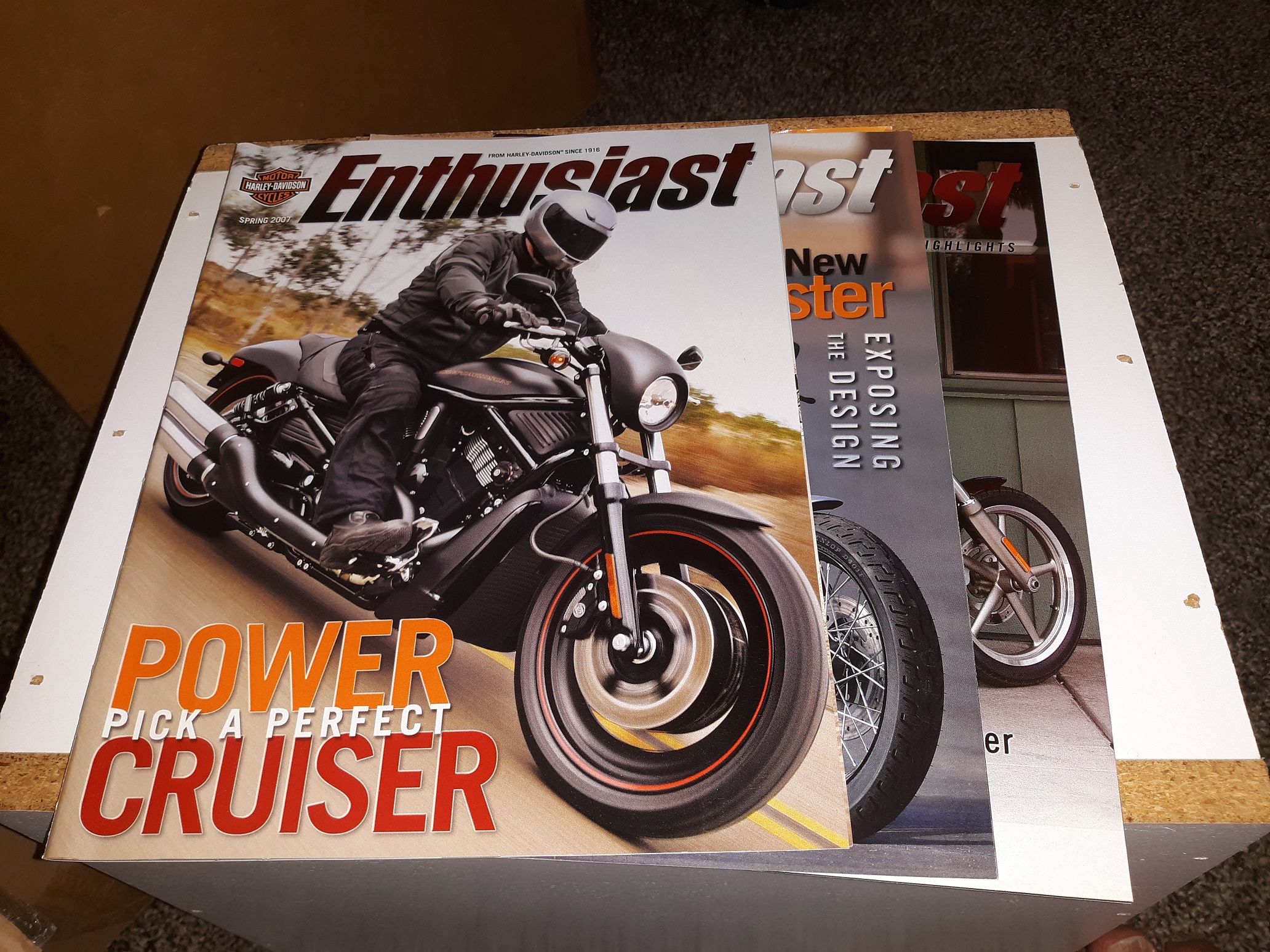 3 Issues of Harley Davidson Motorcycles Enthusiast Magazine See 