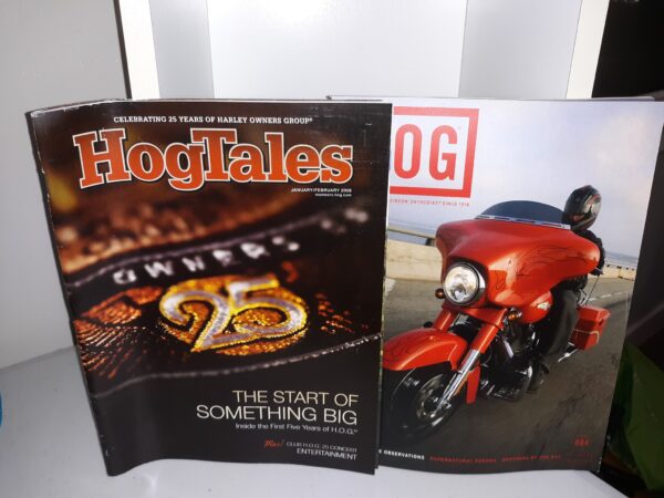 2 Motorcycle Magazines: HogTales: January/February 2008 / Hog: 004