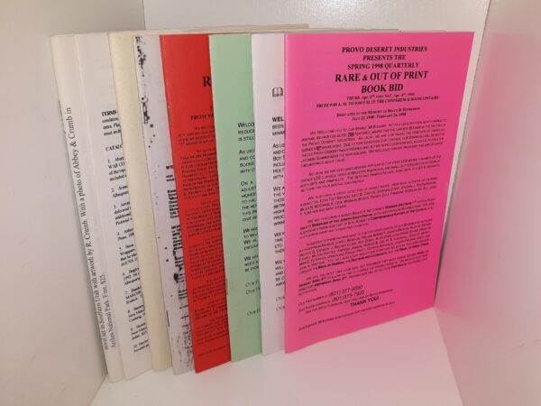 8 Old Rare Book Catalogs / Mormon and Western Americana /  (See Details)