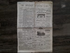 The Deseret Evening News: Vol. 4, No. 67, Salt Lake City, Utah Territory, Tuesday Evening, February 7, 1871 (Newspaper) (1871)