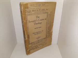 The Seventy’s Course in Theology: Fifth Year, Divine Immanence and the Holy Ghost (1912) ~ by B. H. Roberts