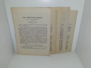 The Lord Hath Spoken: Nos. 1, 3, 4 and 5 (Pamphlets) ~ by B. H. Roberts