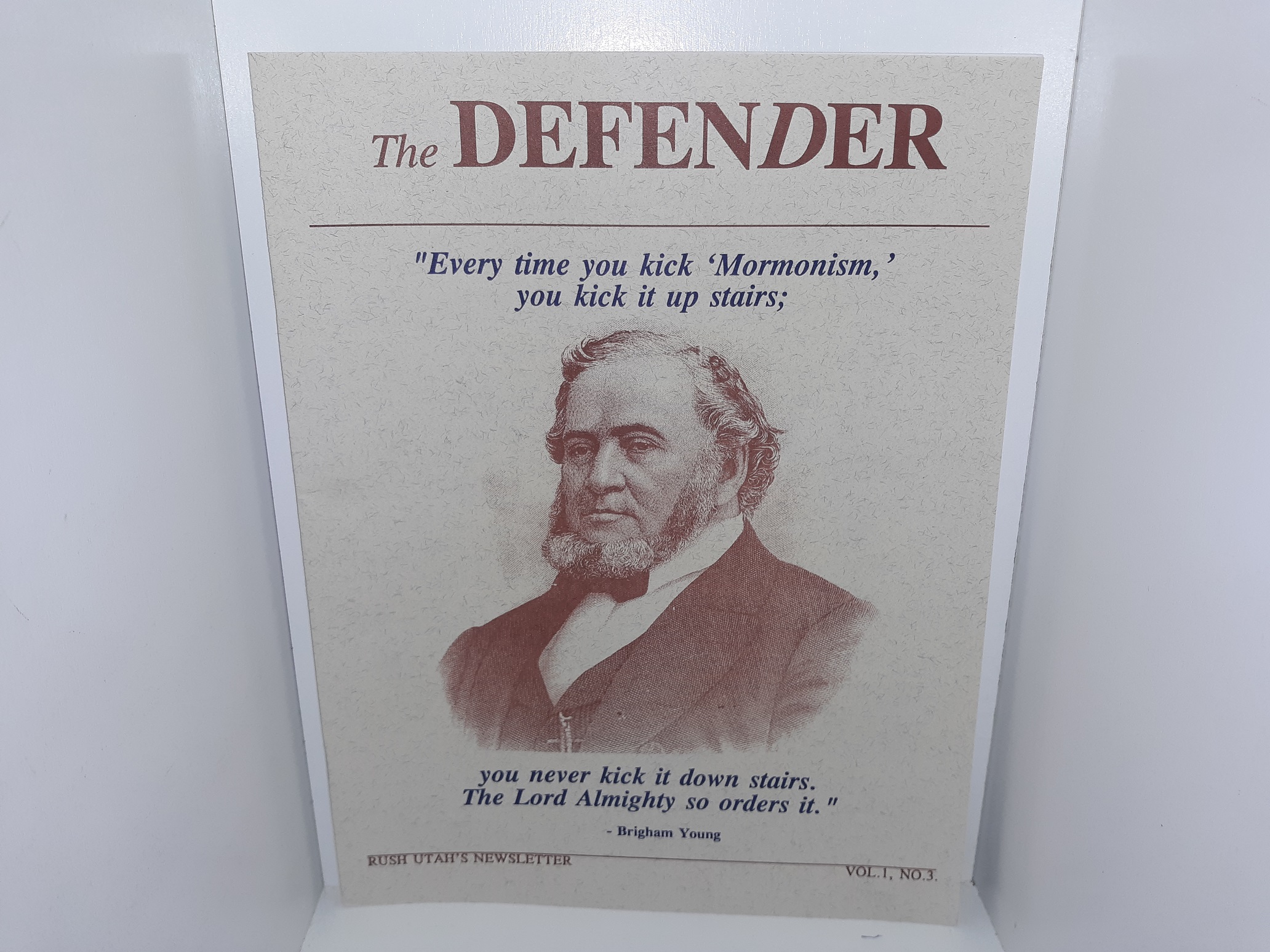 The Defender: Vol. 1, No. 3, August, 1994 (1994)