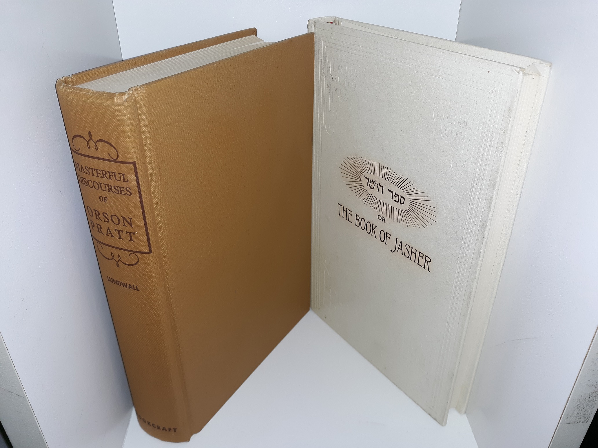 2 LDS Books: Masterful Discourses and Writings of Orson Pratt / The Book of Jasher (See Details)