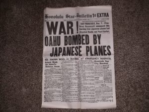 Honolulu State Bulletin 1st Extra: Honolulu, Territory of Hawaii, U. S. A., Sunday, December 7, 1941 (Newspaper) (Reprint)