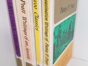 4 Volume “Mormon Collectors Series” — 4 Softcover Books: Pre-Assassination Writings of Parley P. Pratt / Nauvoo Classics / Orson Pratt – Writings of an Apostle / Catechism for Children with Ready Refernce