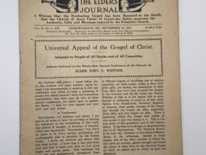Liahona Vol. 19 No. 6 September 13, 1921