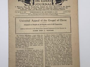 Liahona Vol. 19 No. 6 September 13, 1921